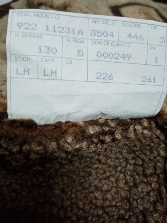 Giubbotto uomo marrone shearling