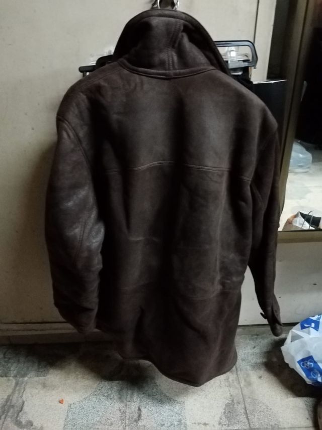 Giubbotto uomo marrone shearling