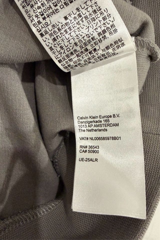 Sudadera Calvin Klein Gris Talla M Logo