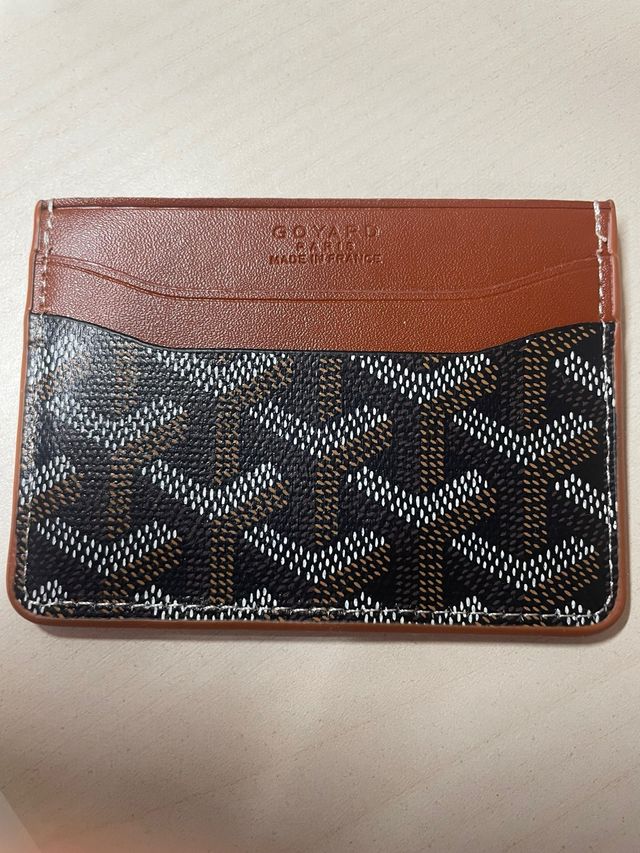 Billetera Goyard Negra y Marrón