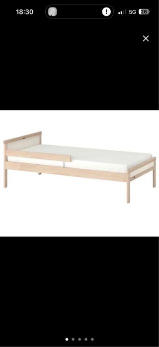 Cama Ikea infantil con barrera