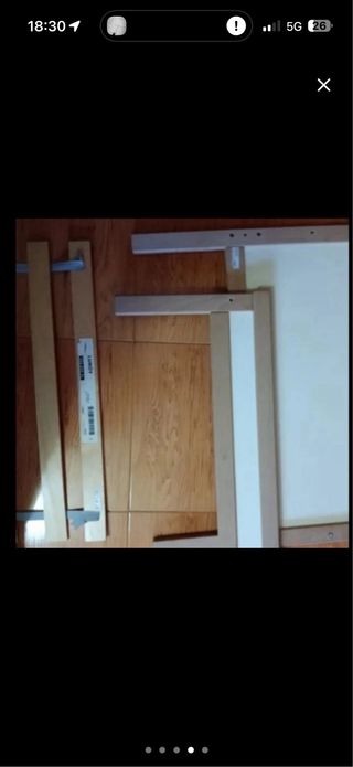 Cama Ikea infantil con barrera