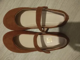 Zapatos terciopelo marrón talla 40