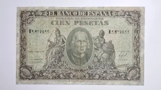 100 Pesetas 1940 Serie E581