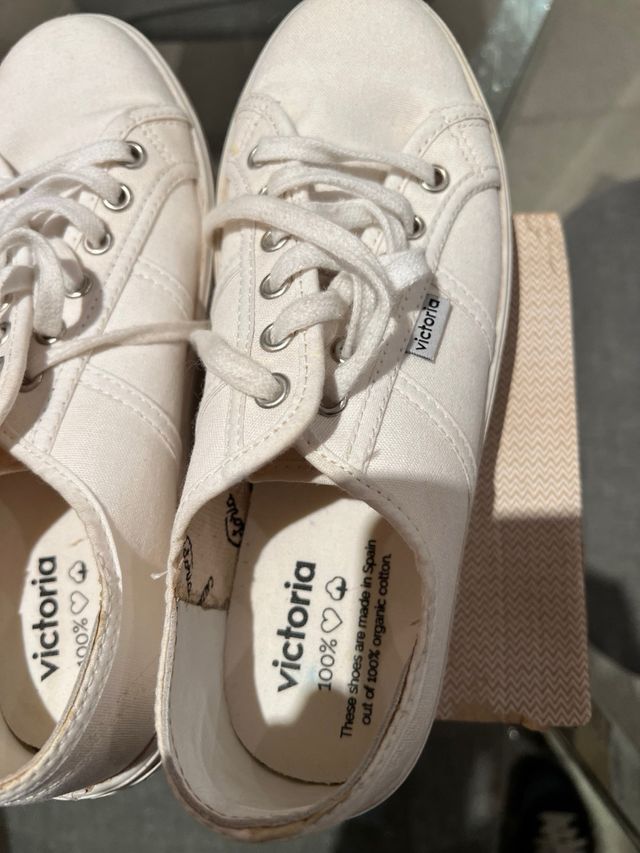 Zapatillas Victoria Talla 38 Blancas