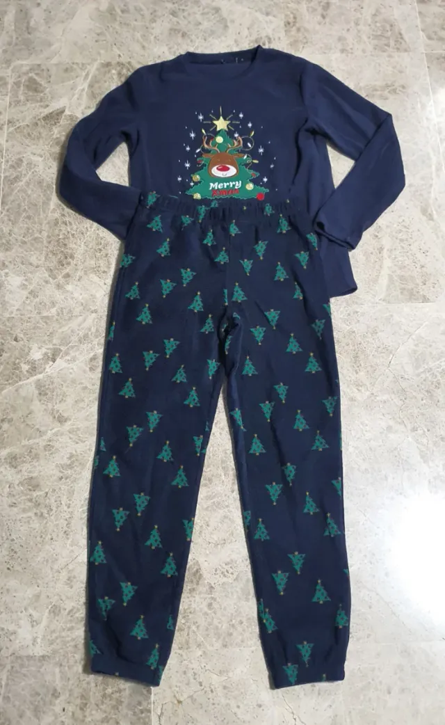 Pijama Navidad Niño/Niña Talla 12