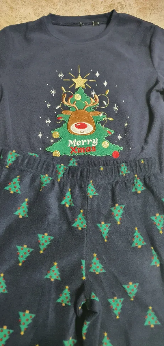 Pijama Navidad Niño/Niña Talla 12