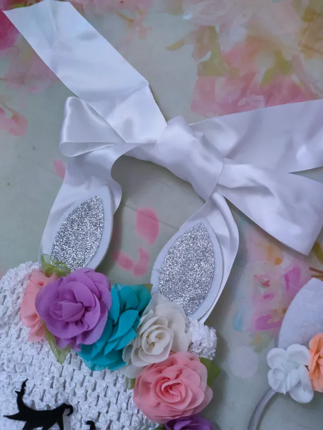 Disfraz unicornio con diadema