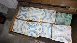 Azulejos antiguos decorados