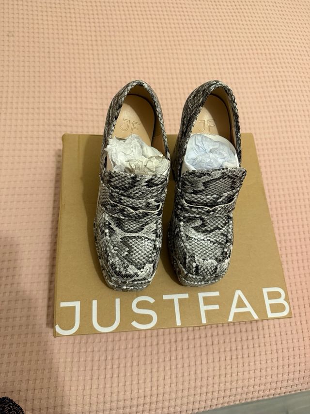 Mocasines Just Fab Tacón Margaux