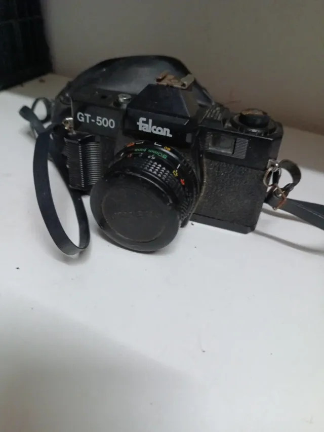 Cámara Falcon GT-500 Analógica Negra