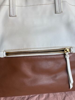 Borsa shopping leather Miu Miu, bicolor.