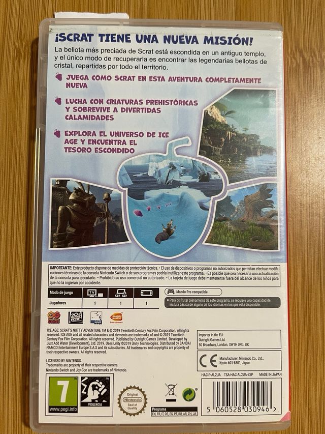 Nintendo Switch - Ice Age: Una Aventura de Bellota