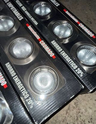 Kit 4 Focos Empotrables Cromados