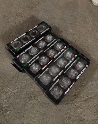 Kit 4 Focos Empotrables Cromados