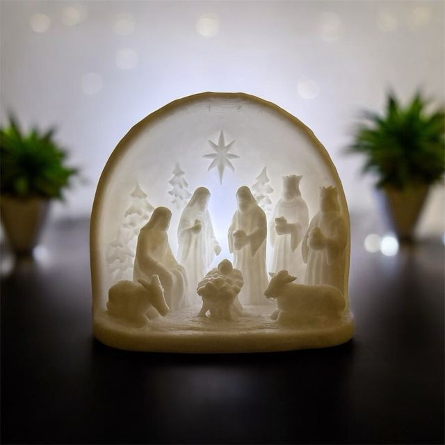 Nacimiento Navideño blanco