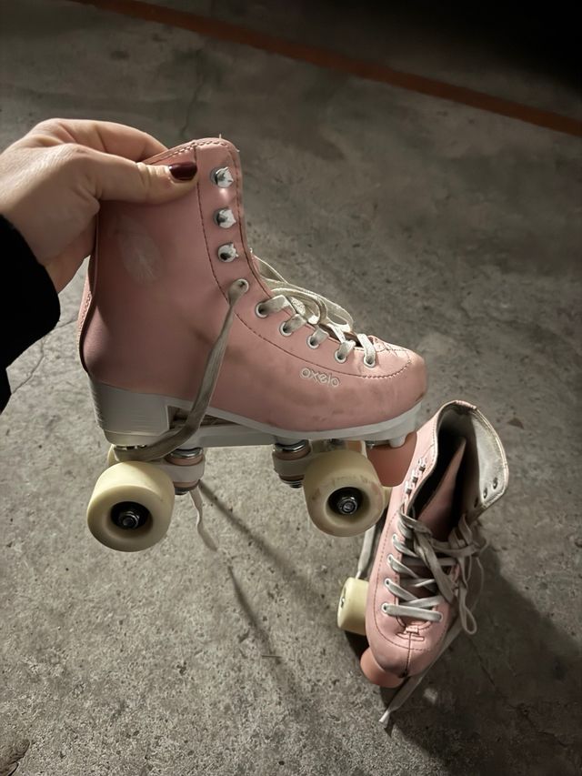Patines Clásicos Rosas Talla 36