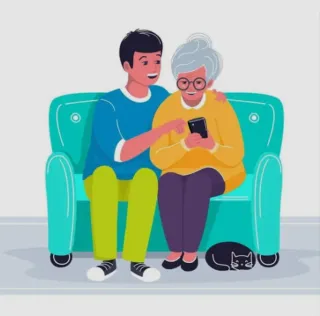 CUIDADOR PERSONAS MAYORES. Chico español y respons