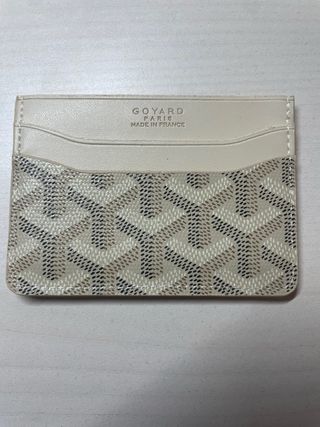 Billetera Goyard Beige y Blanca