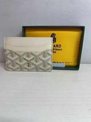 Billetera Goyard Beige y Blanca