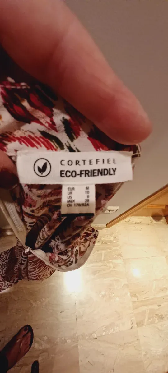 Vestido estampado multicolor talla M