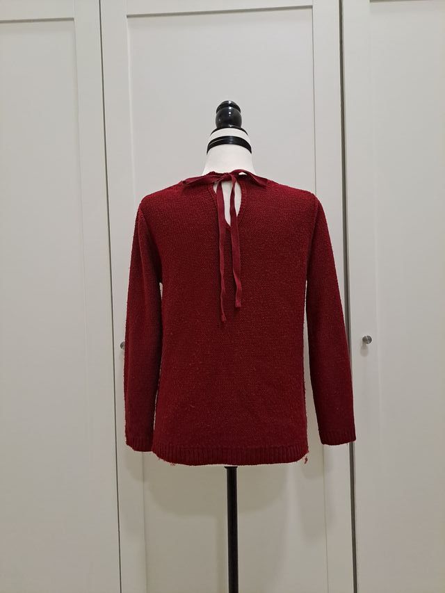 Jersey Sfera trenzado burdeos talla M