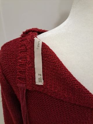 Jersey Sfera trenzado burdeos talla M