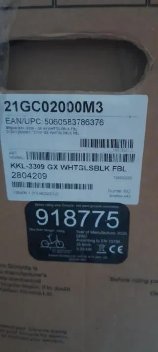 Bicicleta Eléctrica Gocyckle GX