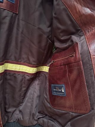 Chaqueta Bomber Piel Harmont & Blaine Marrón Tal L