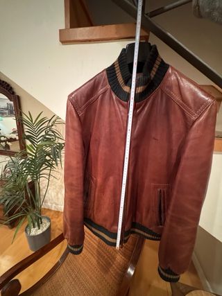 Chaqueta Bomber Piel Harmont & Blaine Marrón Tal L