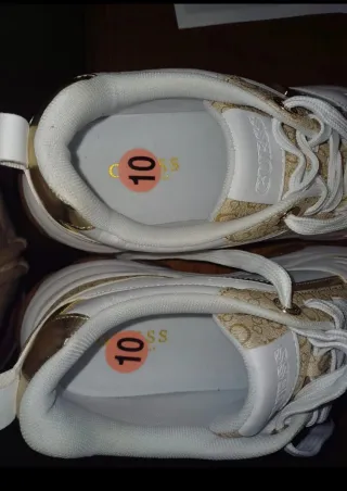 Scarpe Guess bianche e oro ¡Offerte!