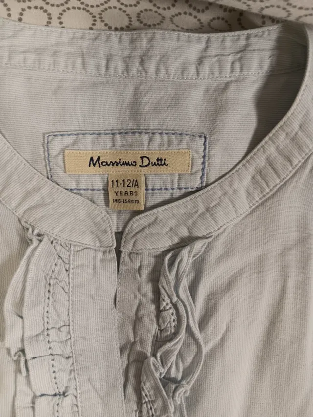 Camisa sin mangas Massimo Dutti azul