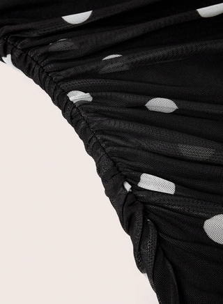 Vestido Ellevyn Malla Lunares Talla Única