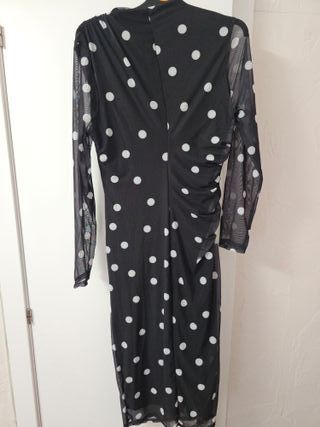 Vestido Ellevyn Malla Lunares Talla Única