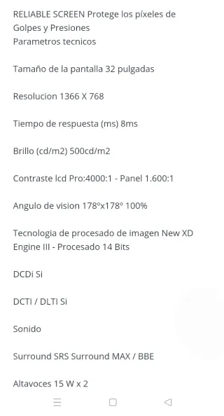 LG 32LC2DB TV LCD 32 HD TDT Integrado