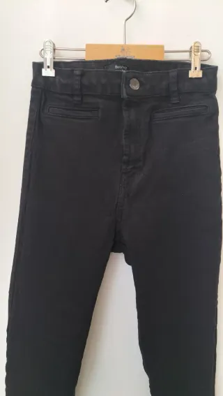 Pantalón vaquero elástico mujer pitillo