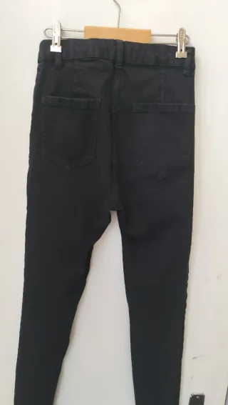 Pantalón vaquero elástico mujer pitillo