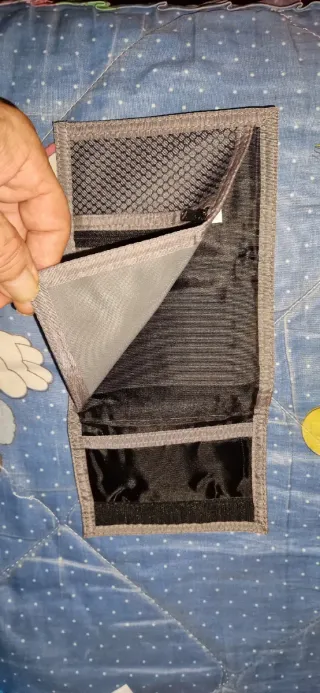 Cartera Oxbow gris y multicolor