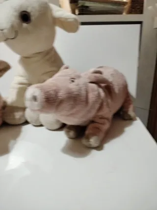 Peluche di maialino e agnello