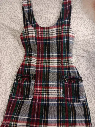 Vestido cuadros tartán