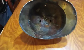 Casco Bomberos Francés Antiguo y Medallas