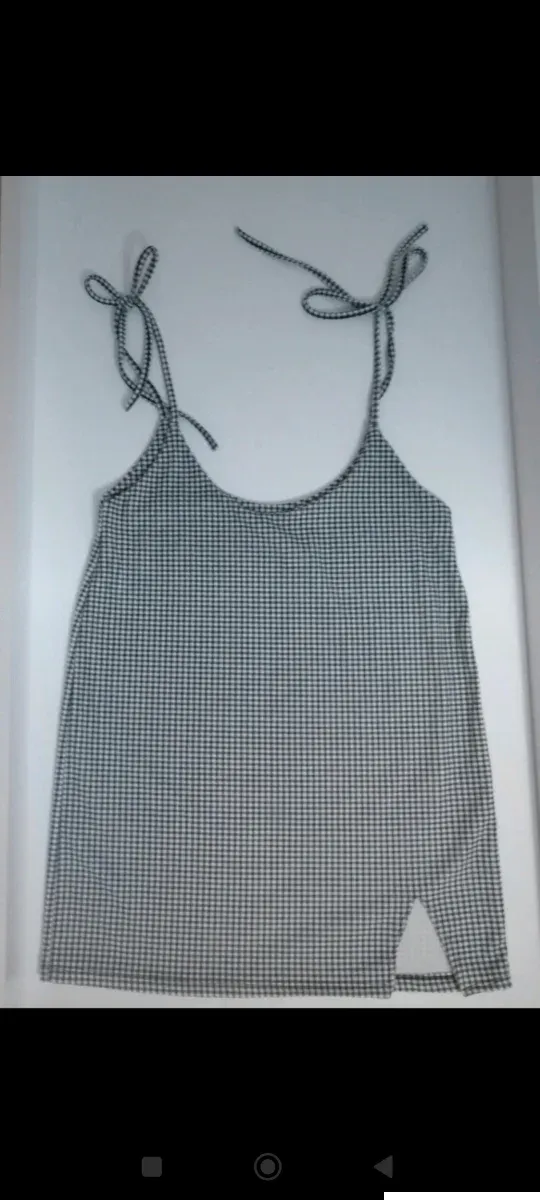 Vestido mini cuadros talla S