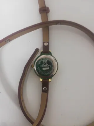 Reloj de pulsera mujer marrón y dorado