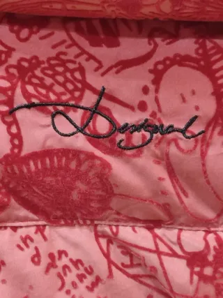 Abrigo Desigual Rojo Talla 40