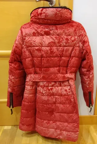 Abrigo Desigual Rojo Talla 40