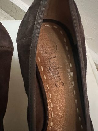 Zapatos de ante Lujans marrones