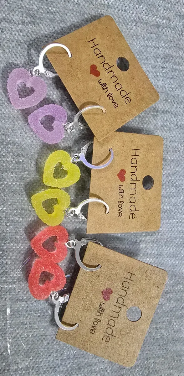 Pendientes Corazón Hechos a Mano