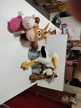 4 Peluche Peppa Pig, Woody e altri