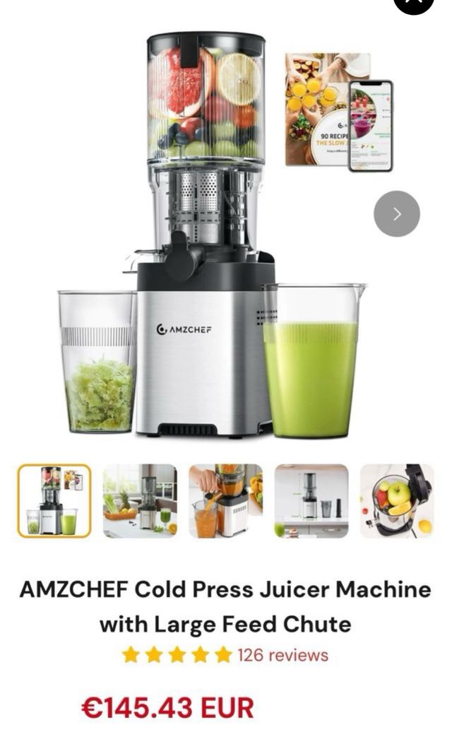 Licuadora AMZCHEF Acero Inoxidable