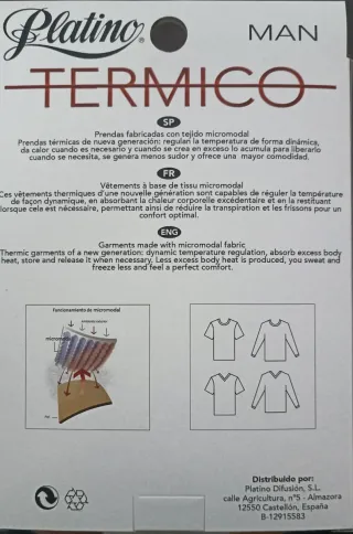 Camiseta Térmica Platino Hombre